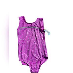 Girl's CAT & JACK Celestial Gymnastics Pull-On Leotard Size XL 14/16